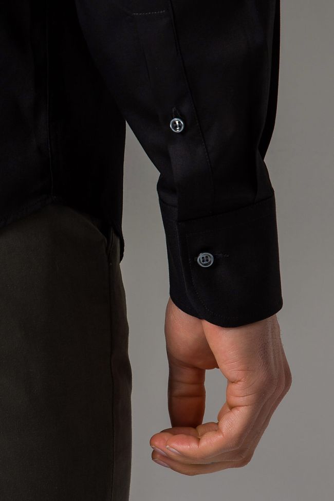 Ingram Hemd Herren Ingram Regular Einfarbig 100% Baumwolle Kragen Button-Down Lange Ärmel