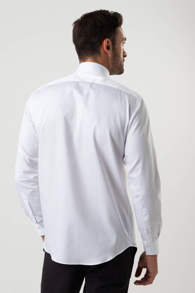 Ingram Hemd Herren Ingram Regular Einfarbig 100% Baumwolle Kragen Italienisch Lange Ärmel