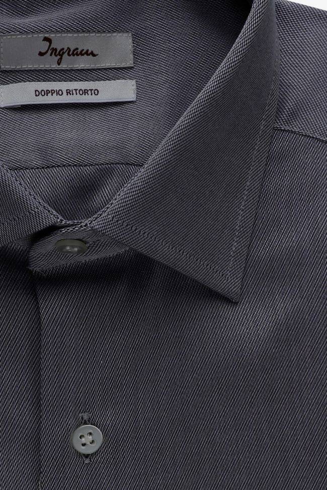 Ingram Hemd Herren Ingram Regular Halb Unifarben 100% Baumwolle Kragen Französisch Lange Ärmel