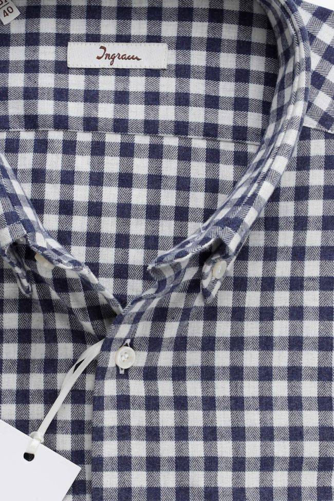ingram Hemd Herren Ingram Regular Karo 100% Baumwolle kragen Button-Down Lange Ärmel