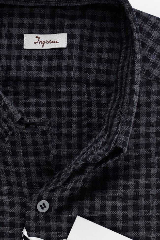 Ingram Hemd Herren Ingram Regular Karo 100% Baumwolle Kragen Button-Down Lange Ärmel