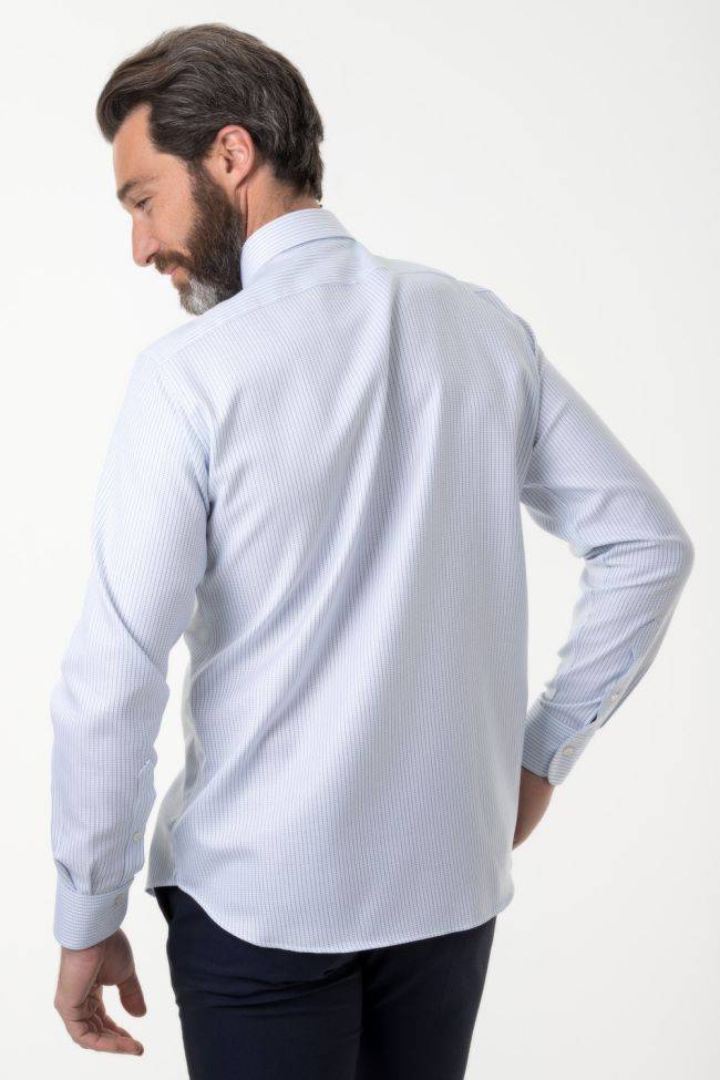 Ingram Hemd Herren Ingram Regular Streifen 100% Baumwolle Kragen Italienisch Lange Ärmel