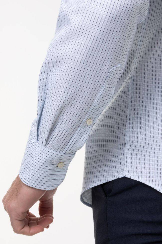 Ingram Hemd Herren Ingram Regular Streifen 100% Baumwolle Kragen Italienisch Lange Ärmel