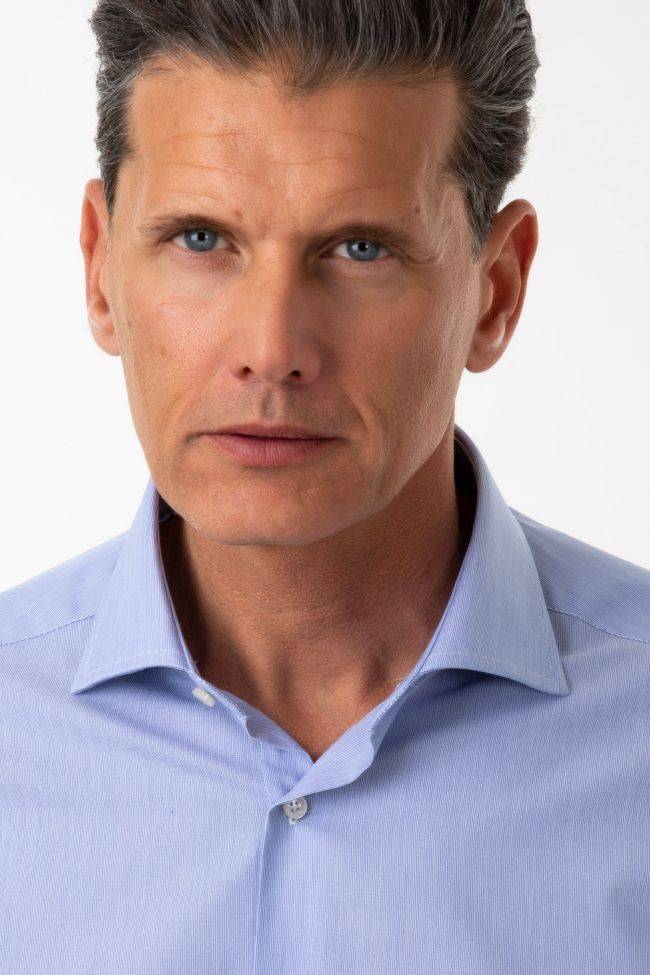 Ingram Hemd Herren Ingram Regular Streifen 100% Baumwolle Kragen Französisch Lange Ärmel