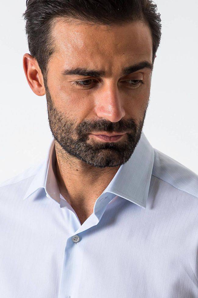 Ingram Hemd Herren Ingram Regular Streifen 100% Baumwolle Kragen Italienisch Lange Ärmel