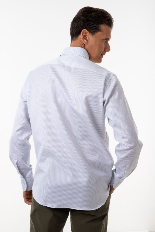 Ingram Hemd Herren Ingram Regular Streifen 100% Baumwolle Kragen Button-Down Lange Ärmel