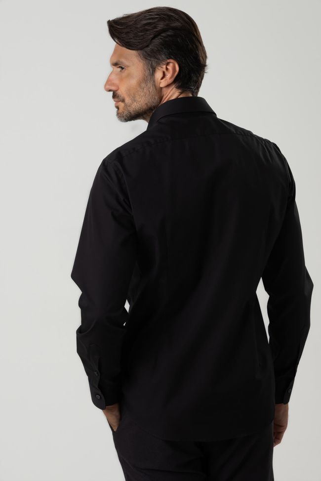 Ingram Hemd Herren Ingram Slim Bügelfreie Einfarbig 100% Baumwolle Kragen Italienisch Lange Ärmel