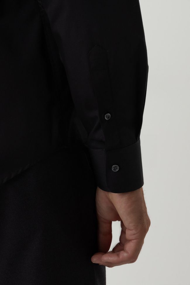 Ingram Hemd Herren Ingram Slim Bügelfreie Einfarbig 100% Baumwolle Kragen Italienisch Lange Ärmel