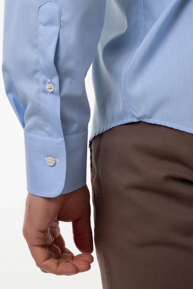 Ingram Hemd Herren Ingram Slim Bügelfreie Einfarbig 100% Baumwolle Kragen Italienisch Lange Ärmel