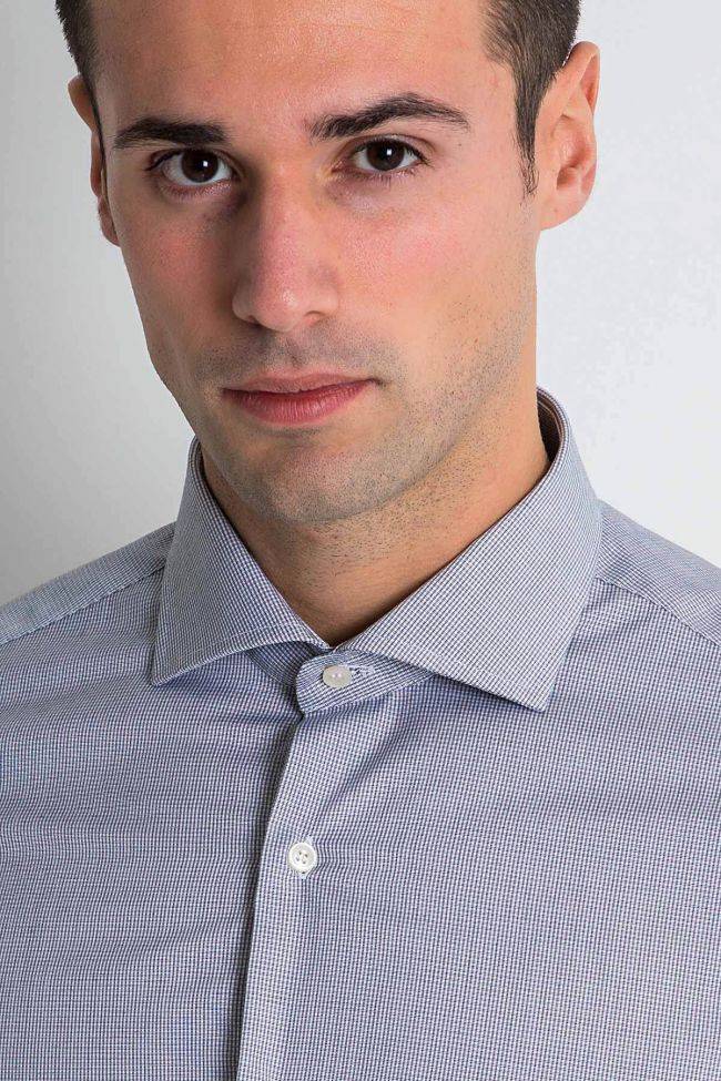 Ingram Hemd Herren Ingram Slim Bügelfreie Halb Unifarben 100% Baumwolle Kragen Französisch Lange Ärmel