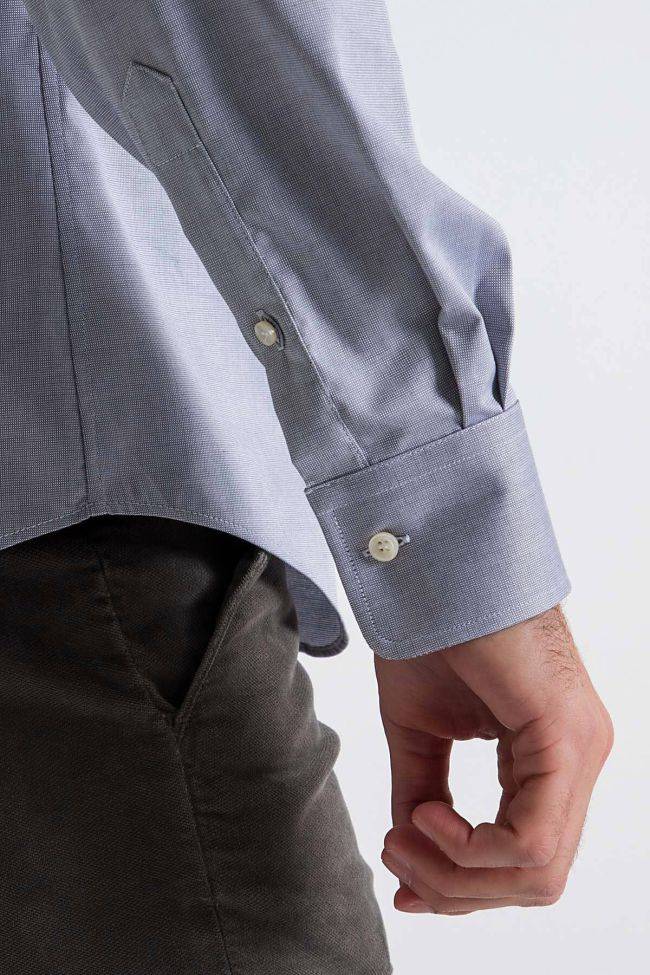 Ingram Hemd Herren Ingram Slim Bügelfreie Karo 100% Baumwolle Kragen Französisch Lange Ärmel