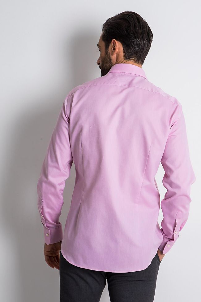 Ingram Hemd Herren Ingram Slim Einfarbig 100% Baumwolle Kragen Italienisch Lange Ärmel