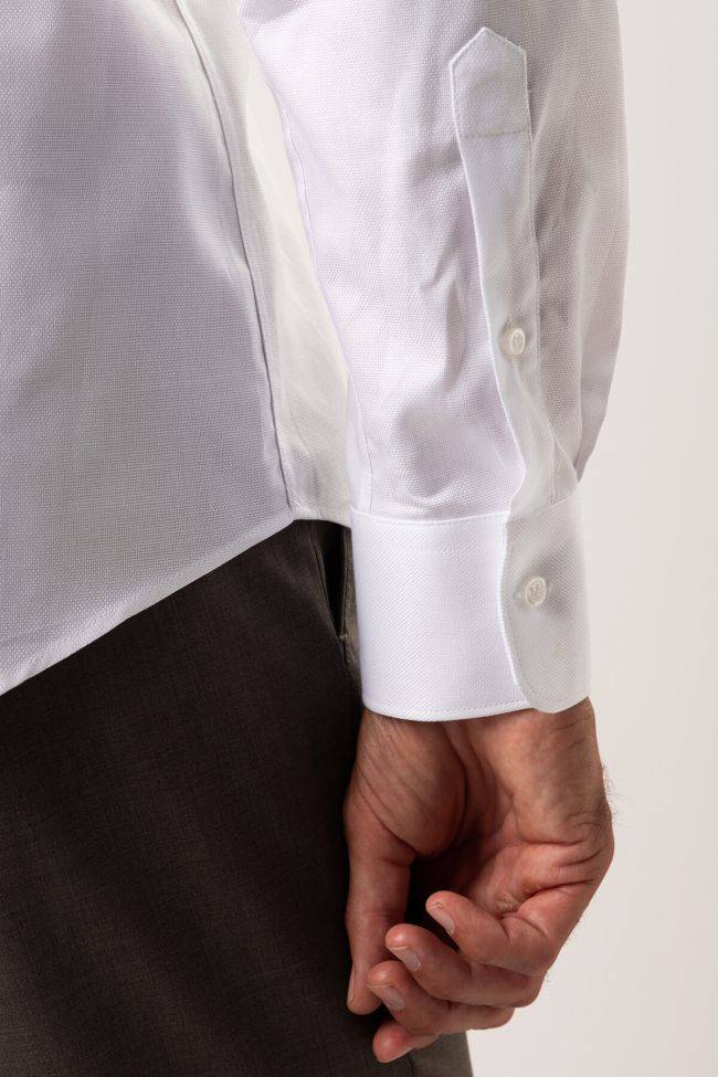 Ingram Hemd Herren Ingram Slim Einfarbig 100% Baumwolle Kragen Französisch Lange Ärmel