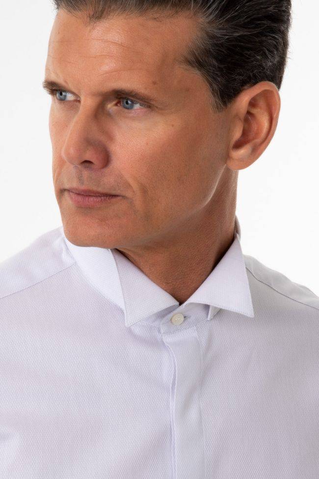 Ingram Hemd Herren Ingram Slim Einfarbig 100% Baumwolle Kragen Kläppchenkragen Lange Ärmel