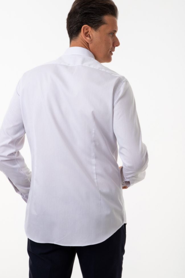 Ingram Hemd Herren Ingram Slim Einfarbig 100% Baumwolle Kragen Kläppchenkragen Lange Ärmel