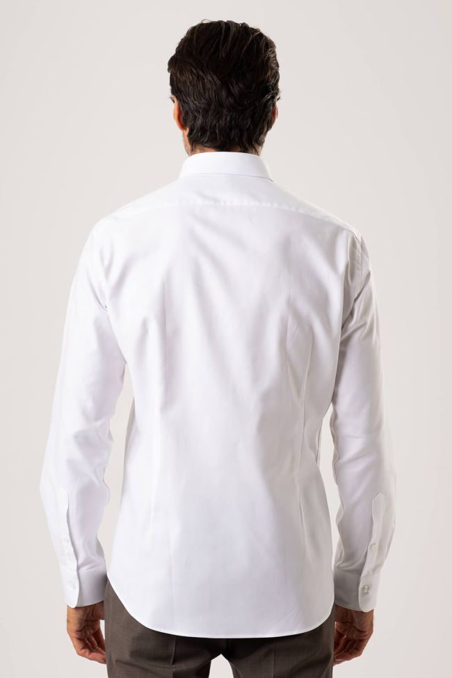Ingram Hemd Herren Ingram Slim Einfarbig 100% Baumwolle Kragen Button-Down Lange Ärmel