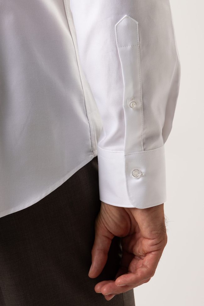 Ingram Hemd Herren Ingram Slim Einfarbig 100% Baumwolle Kragen Button-Down Lange Ärmel