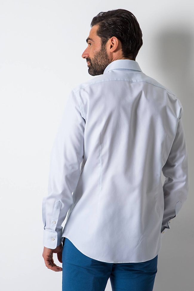 Ingram Hemd Herren Ingram Slim Einfarbig 100% Baumwolle Kragen Button-Down Lange Ärmel