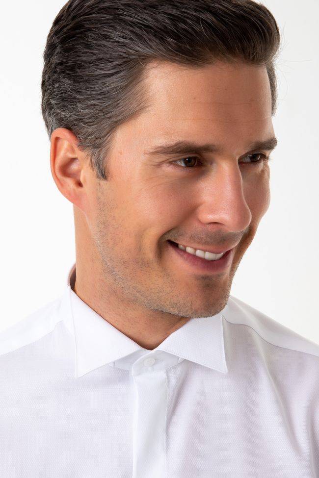 Ingram Hemd Herren Ingram Slim Einfarbig 100% Baumwolle Kragen Kläppchenkragen Lange Ärmel