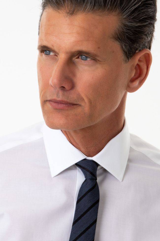 Ingram Hemd Herren Ingram Slim Einfarbig 100% Baumwolle Kragen Italienisch Lange Ärmel