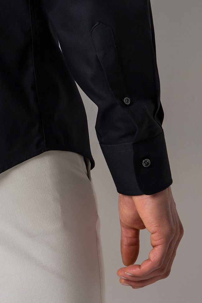 Ingram Hemd Herren Ingram Slim Einfarbig 100% Baumwolle Kragen Button-Down Lange Ärmel