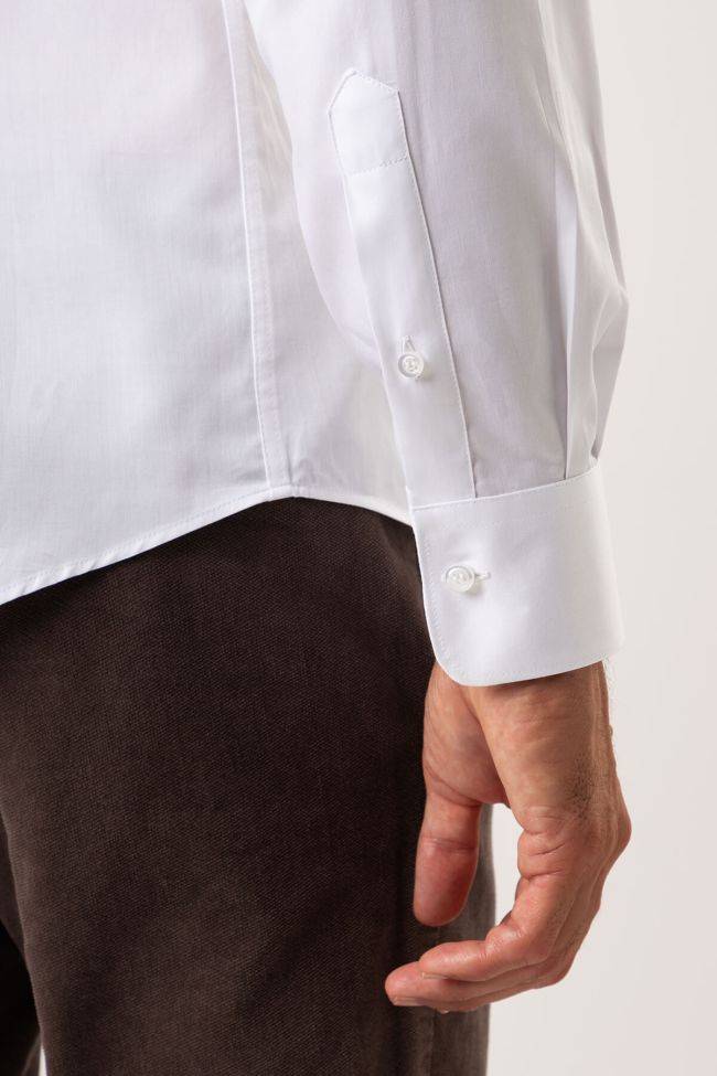 Ingram Hemd Herren Ingram Slim Einfarbig 100% Baumwolle Kragen Italienisch Lange Ärmel