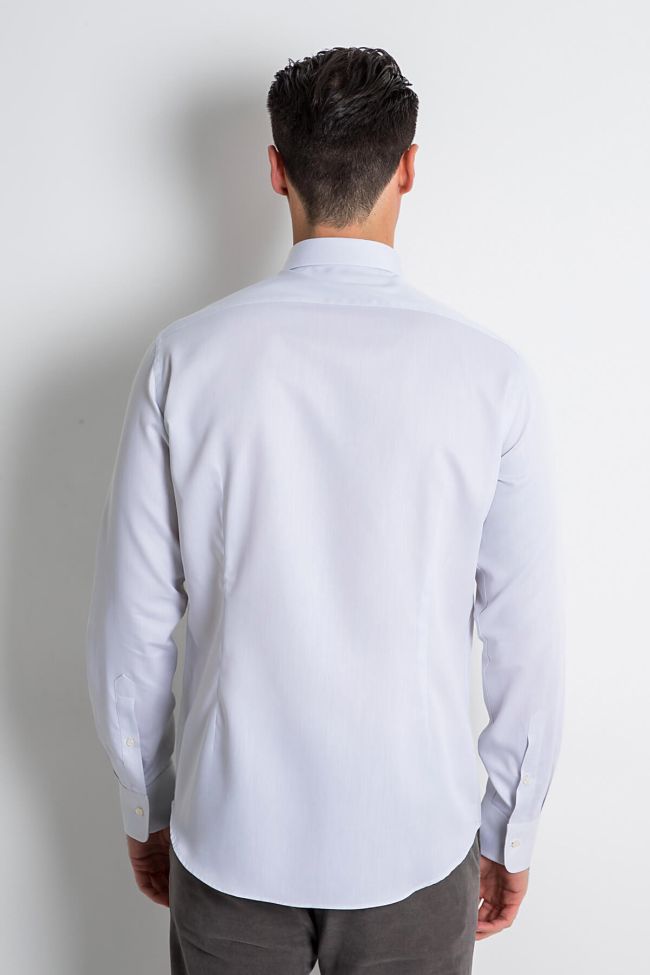 Ingram Hemd Herren Ingram Slim Einfarbig 100% Baumwolle Kragen Italienisch Lange Ärmel