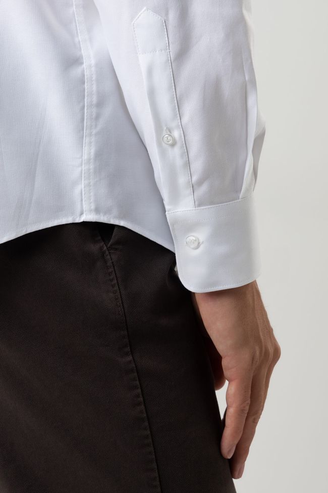 Ingram Hemd Herren Ingram Slim Einfarbig 100% Baumwolle Kragen Italienisch Lange Ärmel