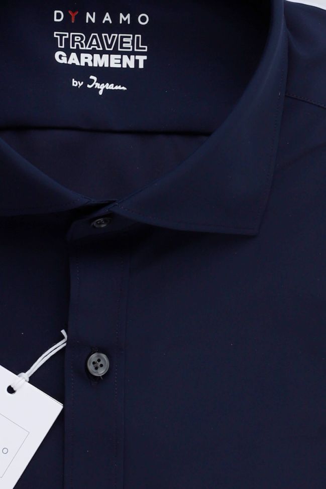 Ingram Hemd Herren Ingram Slim Einfarbig 73% Polyamide 27% Elastan Kragen Französisch Lange Ärmel