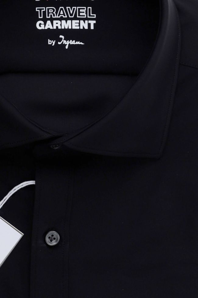 Ingram Hemd Herren Ingram Slim Einfarbig 73% Polyamide 27% Elastan Kragen Französisch Lange Ärmel