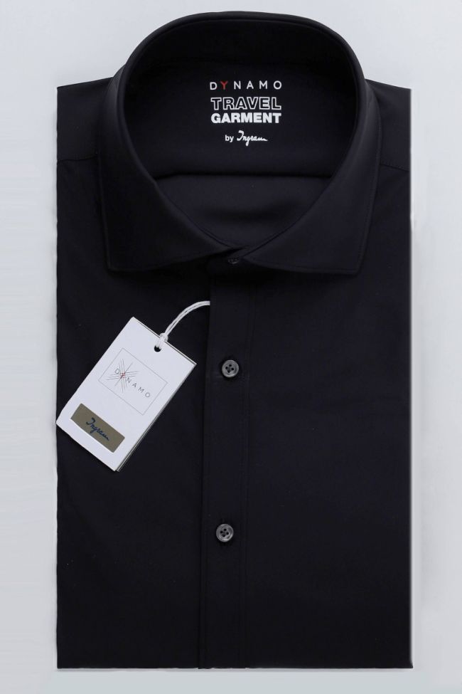 ingram Hemd Herren Ingram Slim Einfarbig 73% polyamide 27% elastan kragen Französisch Lange Ärmel