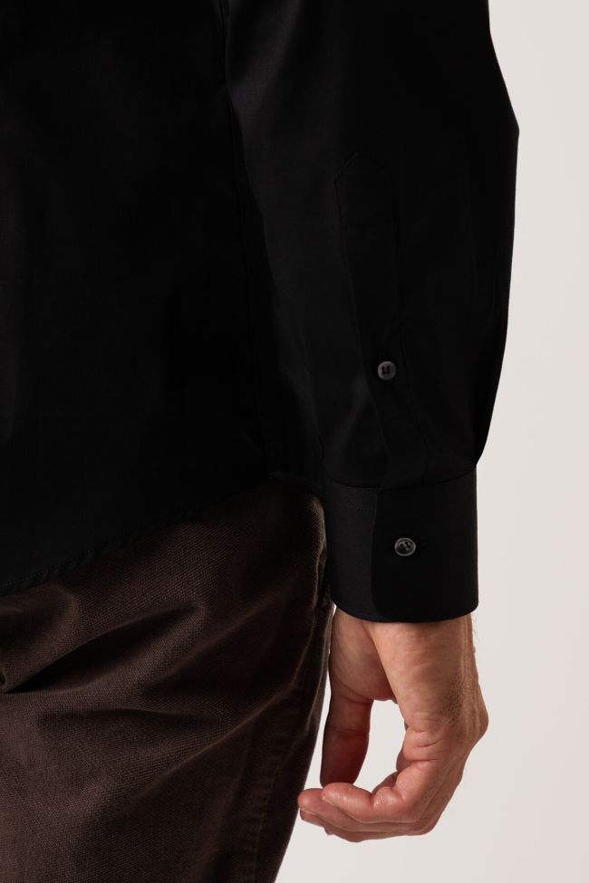 Ingram Hemd Herren Ingram Slim Einfarbig 97% Baumwolle 3% Elastan Kragen Französisch Lange Ärmel