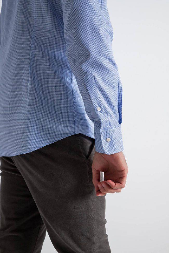 Ingram Hemd Herren Ingram Slim Halb Unifarben 100% Baumwolle Kragen Button-Down Lange Ärmel