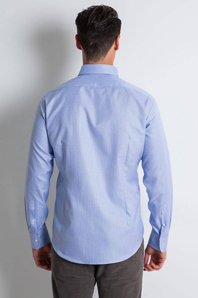 Ingram Hemd Herren Ingram Slim Halb Unifarben 100% Baumwolle Kragen Button-Down Lange Ärmel