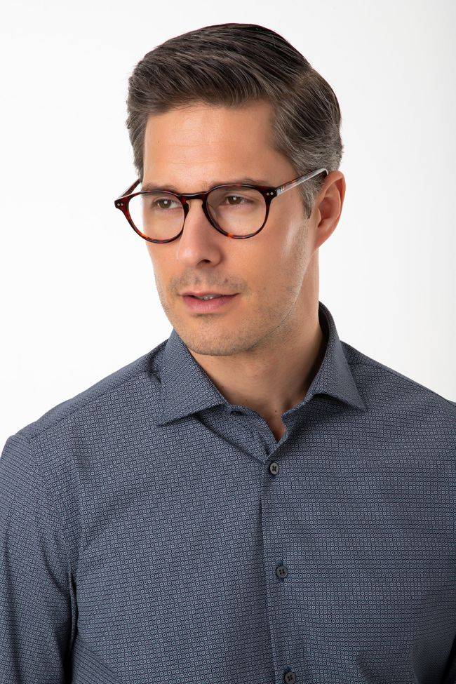 Ingram Hemd Herren Ingram Slim Halb Unifarben 100% Baumwolle Kragen Französisch Lange Ärmel