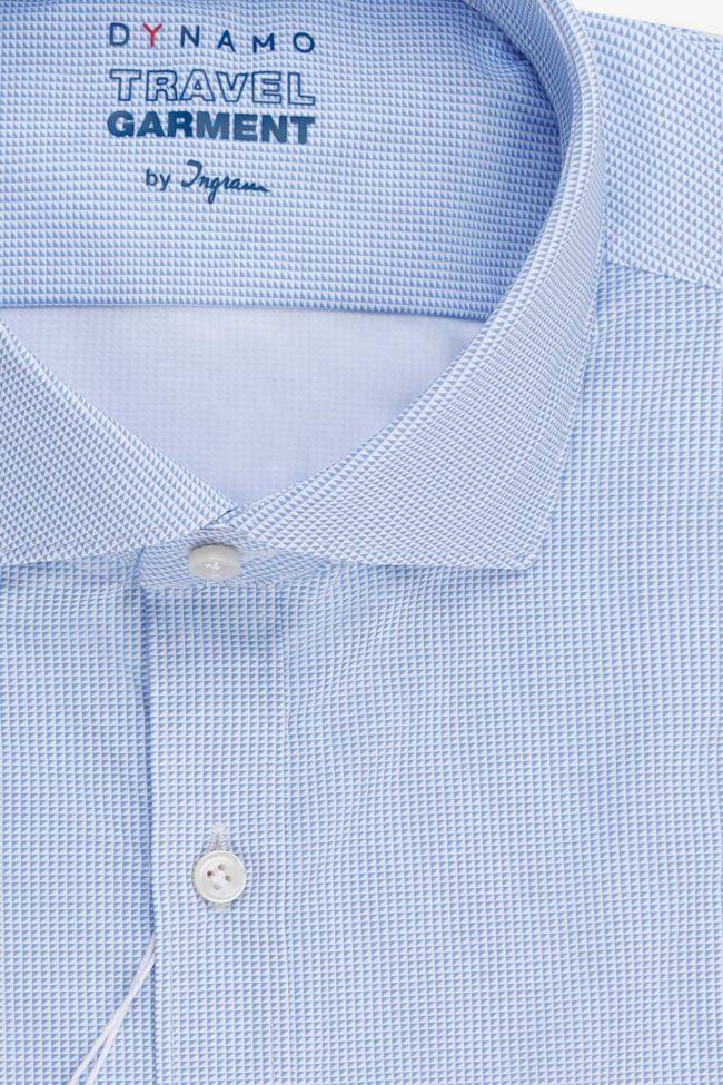 Ingram Hemd Herren Ingram Slim Halb Unifarben 73% Polyamide 27% Elastan Kragen Französisch Lange Ärmel