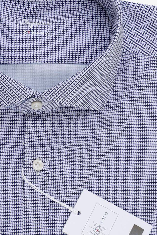 Ingram Hemd Herren Ingram Slim Halb Unifarben 76% Nylon 24% Elastane Kragen Französisch Lange Ärmel