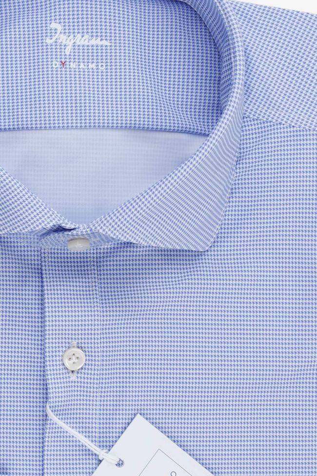 Ingram Hemd Herren Ingram Slim Halb Unifarben 76% Nylon 24% Elastane Kragen Französisch Lange Ärmel