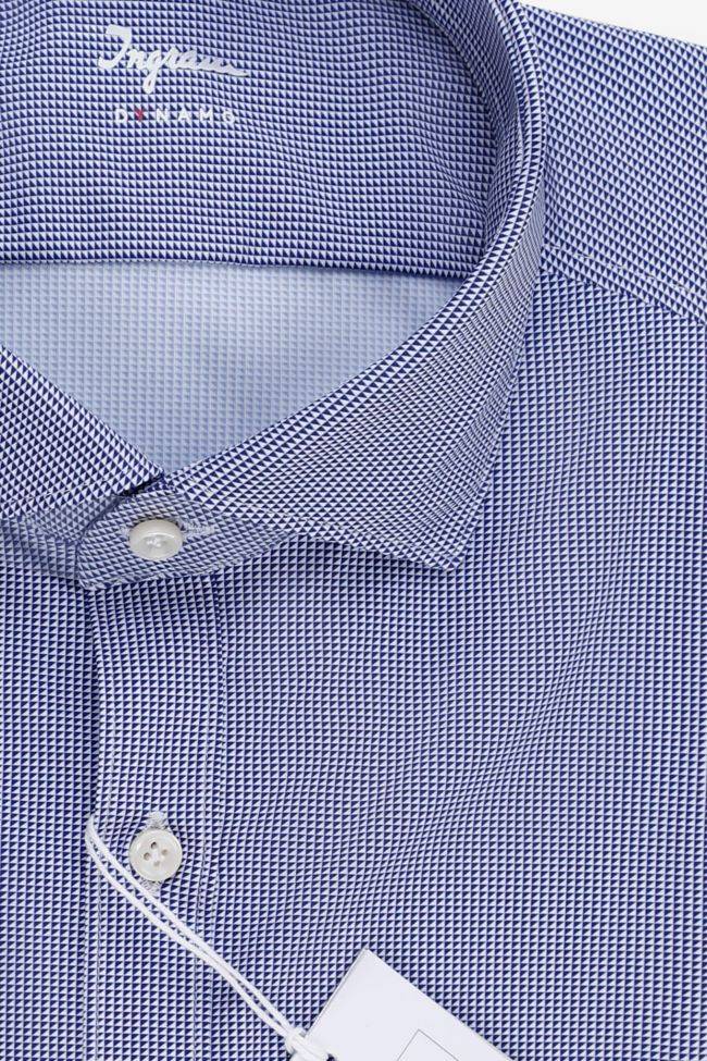 Ingram Hemd Herren Ingram Slim Halb Unifarben 76% Nylon 24% Elastane Kragen Französisch Lange Ärmel