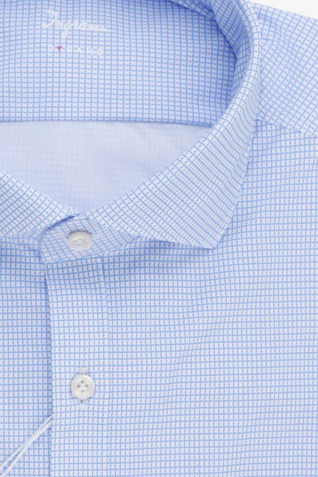 Ingram Hemd Herren Ingram Slim Halb Unifarben 76% Nylon 24% Elastane Kragen Französisch Lange Ärmel