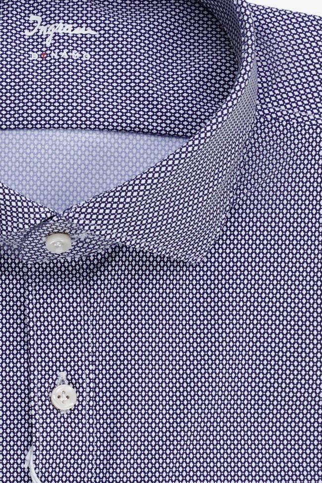 Ingram Hemd Herren Ingram Slim Halb Unifarben 76% Nylon 24% Elastane Kragen Französisch Lange Ärmel