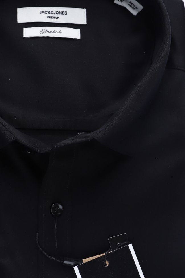 Jack & Jones Hemd Herren Jack & Jones Slim Einfarbig 97% Baumwolle 3% Elastan Kragen Italienisch Lange Ärmel