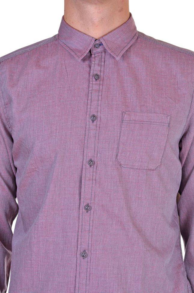 Mcs Hemd Herren MCS Regular Einfarbig 100% Baumwolle Kragen Italienisch Lange Ärmel