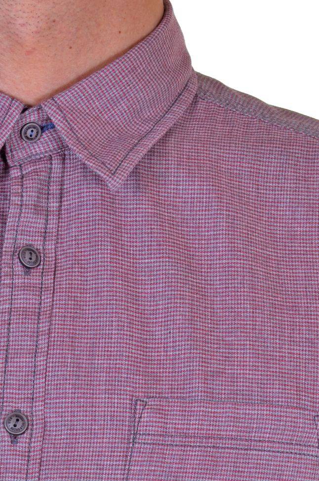 Mcs Hemd Herren MCS Regular Einfarbig 100% Baumwolle Kragen Italienisch Lange Ärmel