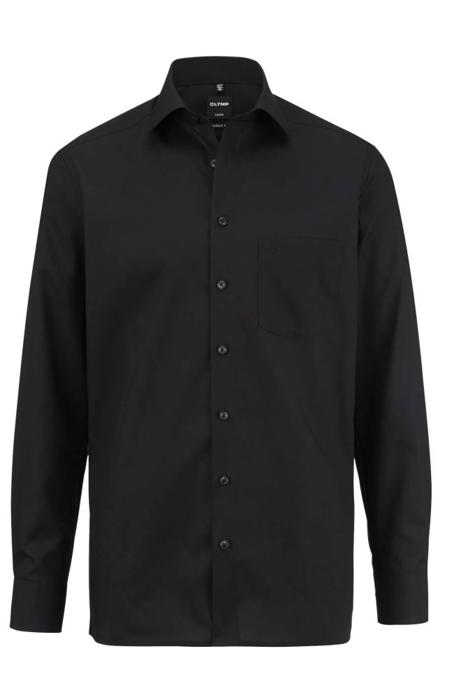 olymp Hemd Herren Olymp Classic Bügelfreie Einfarbig kragen Italienisch Lange Ärmel