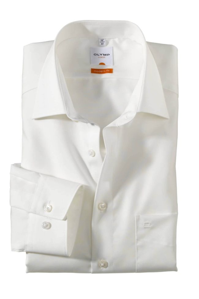 olymp Hemd Herren Olymp Classic Bügelfreie Einfarbig kragen Italienisch Lange Ärmel