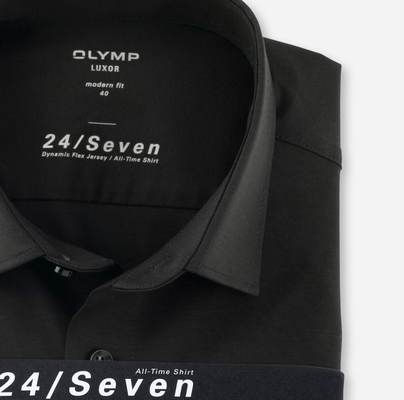 Olymp Hemd Herren Olymp Classic Bügelfreie Einfarbig Kragen Italienisch Kurze Ärmel