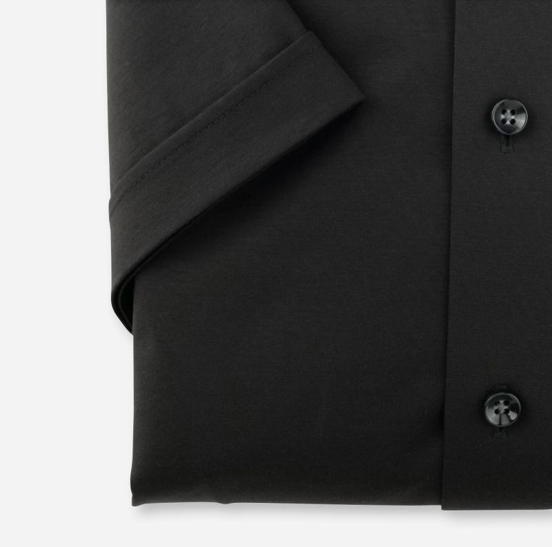 Olymp Hemd Herren Olymp Classic Bügelfreie Einfarbig Kragen Italienisch Kurze Ärmel