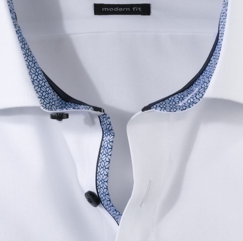 Olymp Hemd Herren Olymp Classic Bügelfreie Einfarbig Kragen Italienisch Lange Ärmel