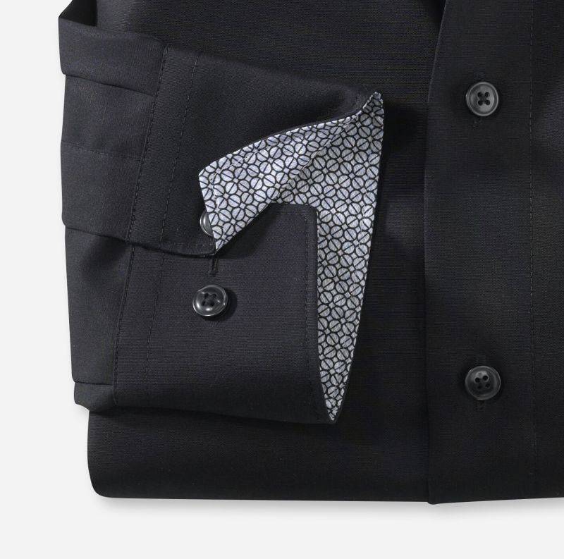 Olymp Hemd Herren Olymp Classic Bügelfreie Einfarbig Kragen Italienisch Lange Ärmel